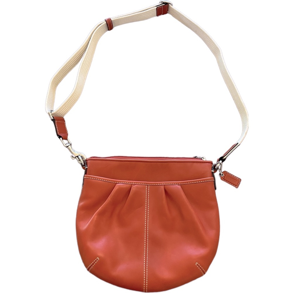 Coach Leather Adjustable Crossbody Bag